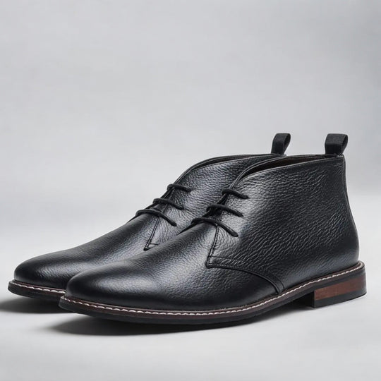 Bottes pour hommes Chukka en cuir 4