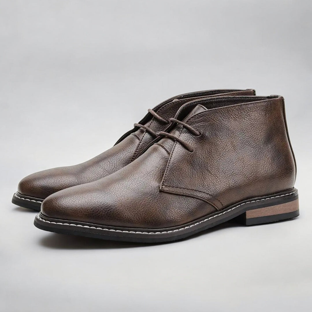 Bottes pour hommes Chukka en cuir 5