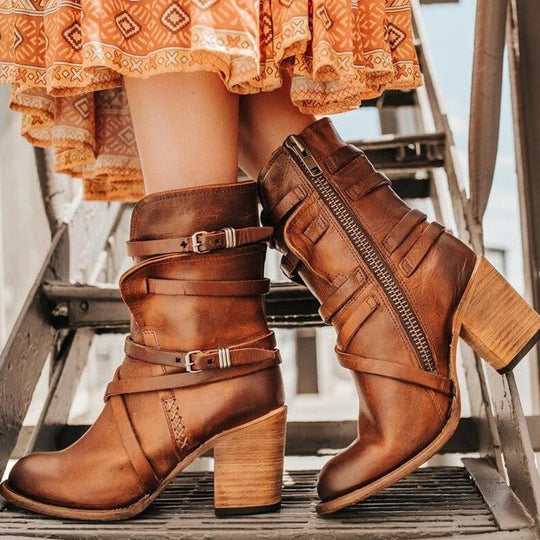 Bottines Femme à Talons Vintage 0