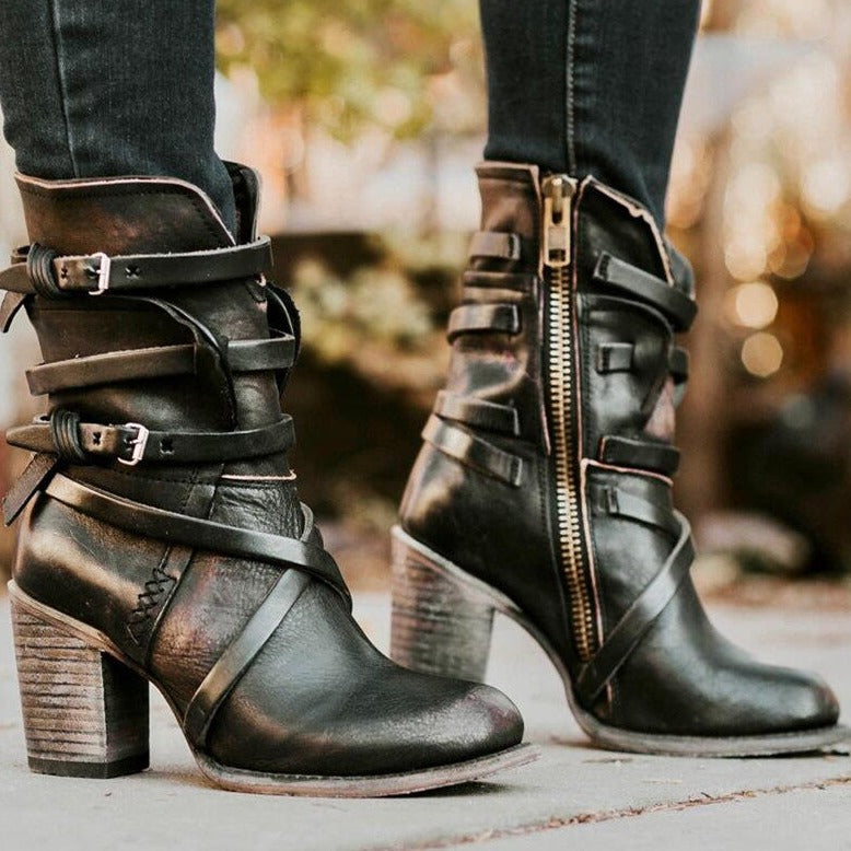 Bottines Femme à Talons Vintage 1