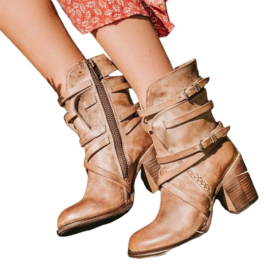 Bottines Femme à Talons Vintage 2