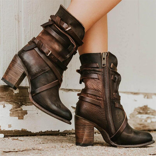 Bottines Femme à Talons Vintage 3