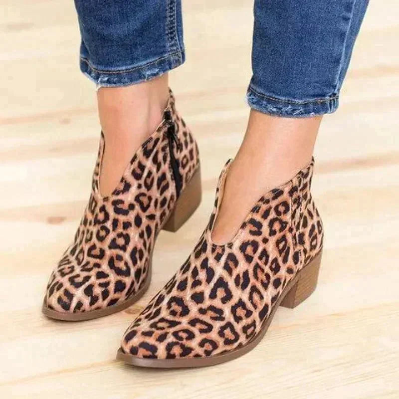 Bottines Femme avec Zip Latéral Design Moderne 1