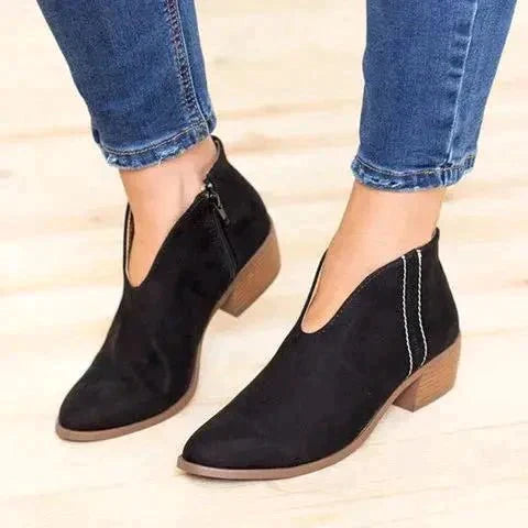 Bottines Femme avec Zip Latéral Design Moderne 2