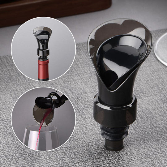 Bouchon à Vin Multifonction 2 en 1 avec Verseur et Scellement Efficace 0