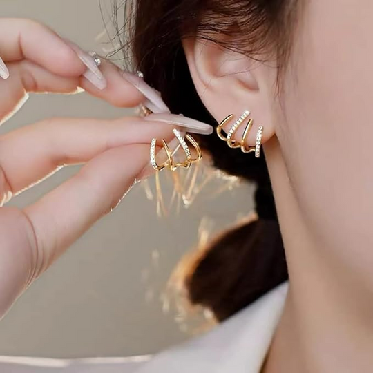 Boucle D'Oreille Femme Torsadée Chic 1