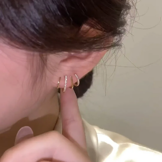 Boucle D'Oreille Femme Torsadée Chic 2