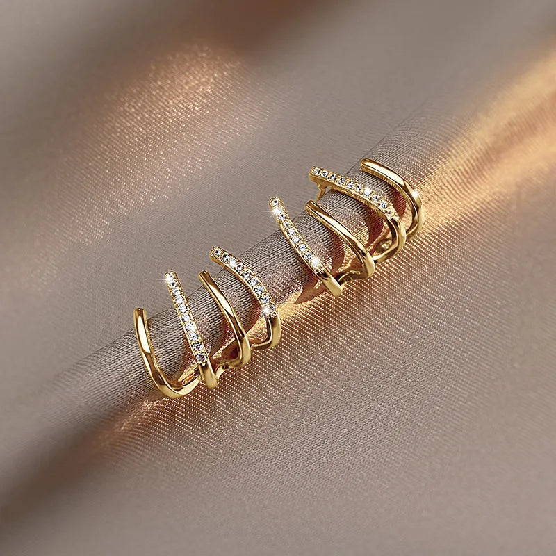 Boucle D'Oreille Femme Torsadée Chic 5