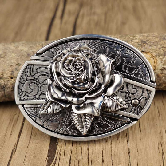 Boucle de Ceinture Cowboy Métallique avec Outil EDC Caché 13