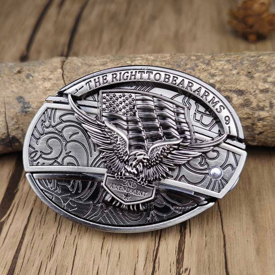 Boucle de Ceinture Cowboy Métallique avec Outil EDC Caché 15