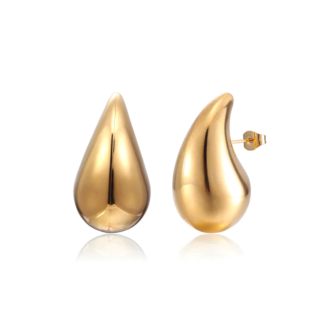 Boucles D'oreilles Pendantes Femme Forme De Larme Brillantes 1