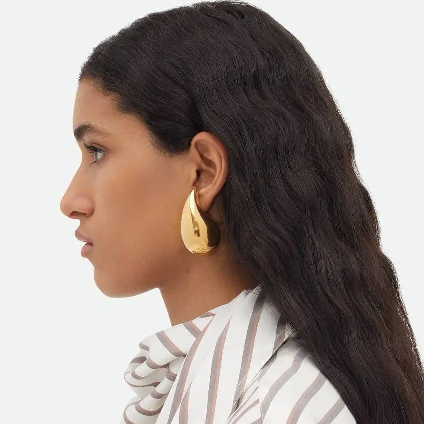 Boucles D'oreilles Pendantes Femme Forme De Larme Brillantes 2