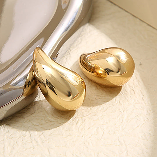 Boucles D'oreilles Pendantes Femme Forme De Larme Brillantes 4