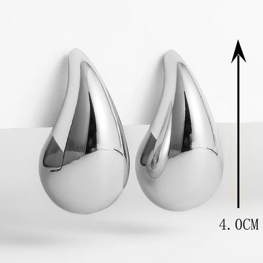Boucles D'oreilles Pendantes Femme Forme De Larme Brillantes 9