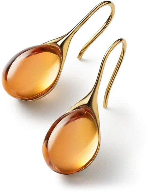 Boucles d'Oreilles Pendantes Femme Design Tendance Goutte 4