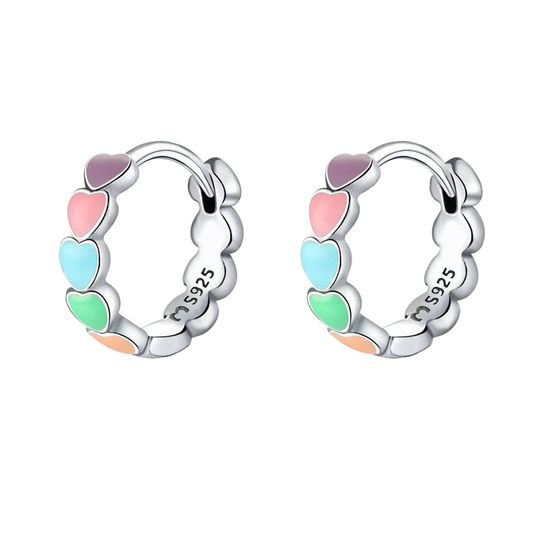 Boucles d'oreilles Amour Colorées 0