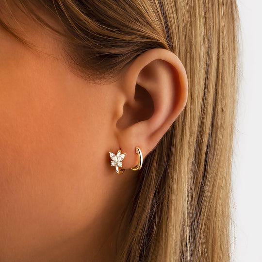 Boucles d'oreilles Papillon en Argent Sterling 1