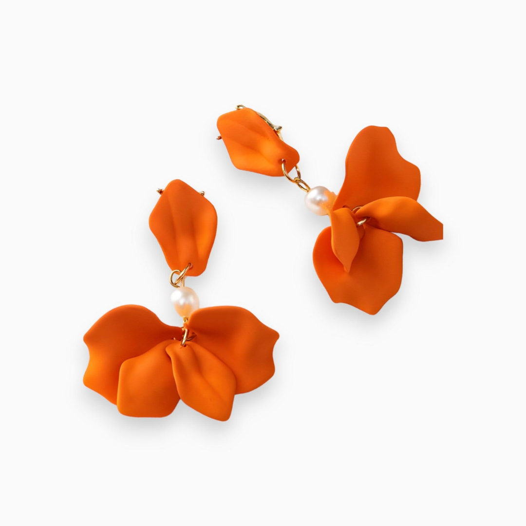 Boucles d'oreilles Pendantes Femme Perles Chic 2
