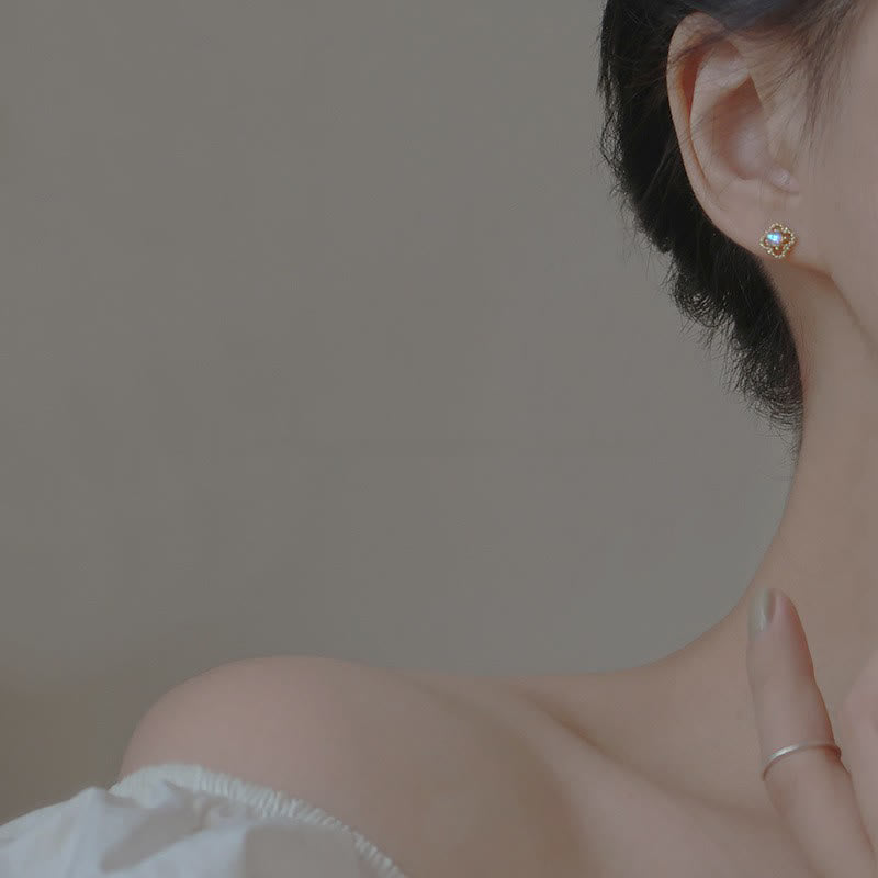 Boucles d'oreilles Vintage Élégantes avec Opale 1