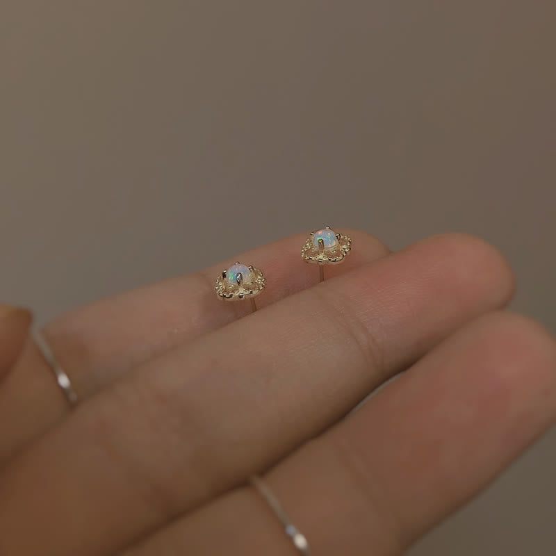 Boucles d'oreilles Vintage Élégantes avec Opale 5