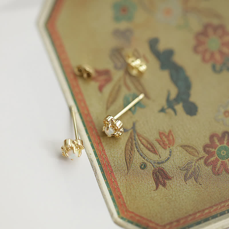 Boucles d'oreilles Vintage Élégantes avec Opale 6