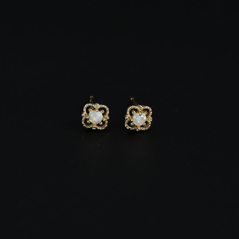 Boucles d'oreilles Vintage Élégantes avec Opale 7