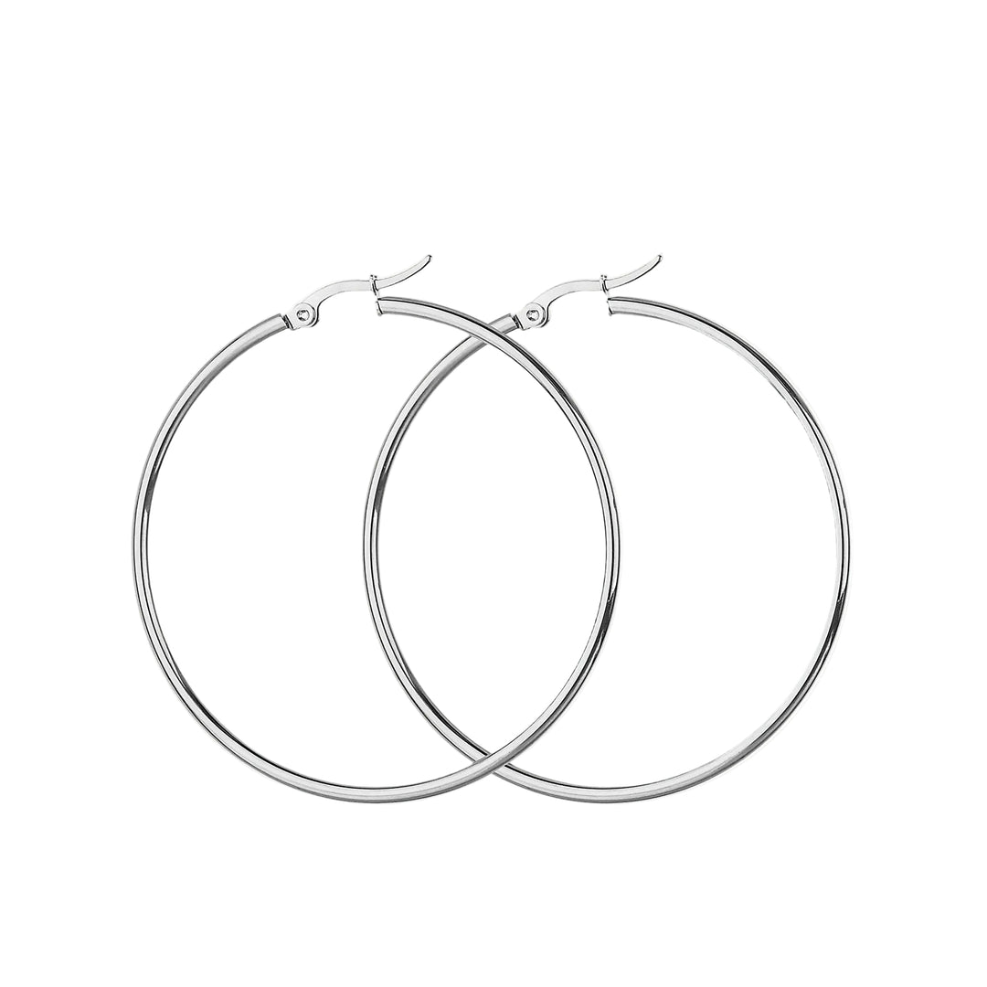 Boucles d'oreilles créoles grandes pour femmes 0