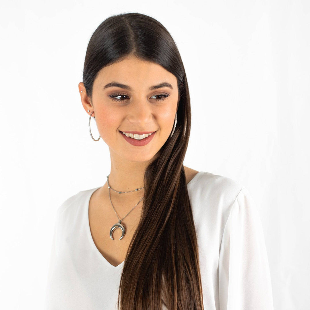 Boucles d'oreilles créoles grandes pour femmes 1