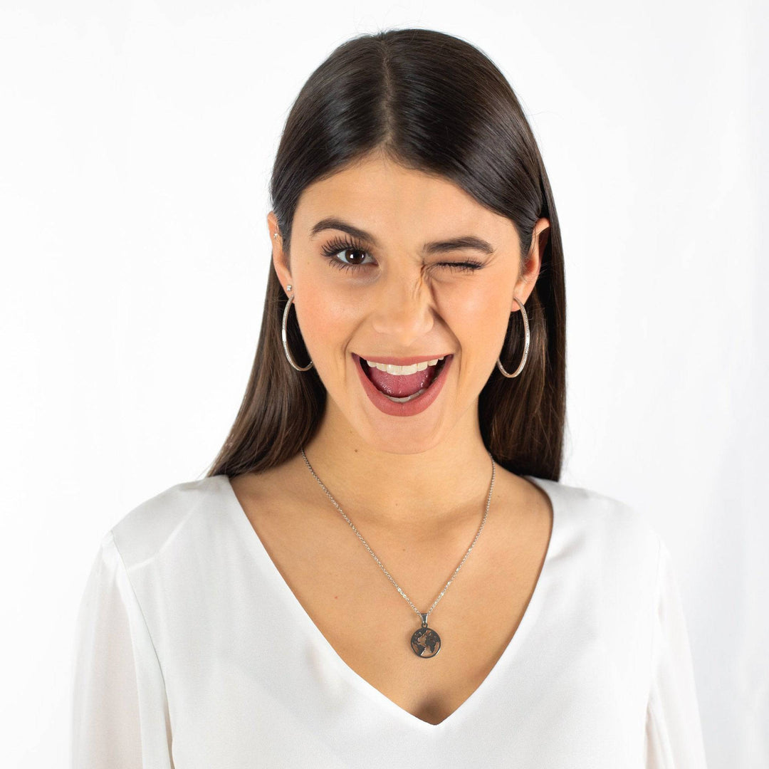 Boucles d'oreilles créoles grandes pour femmes 2