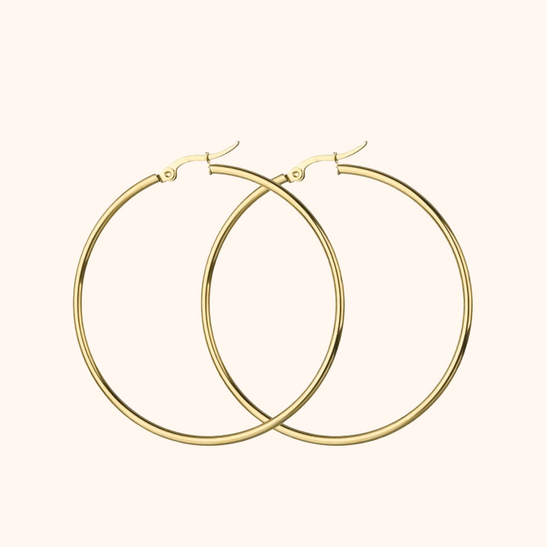 Boucles d'oreilles créoles grandes pour femmes 3