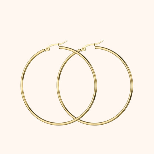 Boucles d'oreilles créoles grandes pour femmes 3