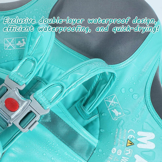 Bouée d'apprentissage de la natation pour bébé, protection à 360°, réglable, en plastique sûr pour les enfants de 3 à 24 mois 3