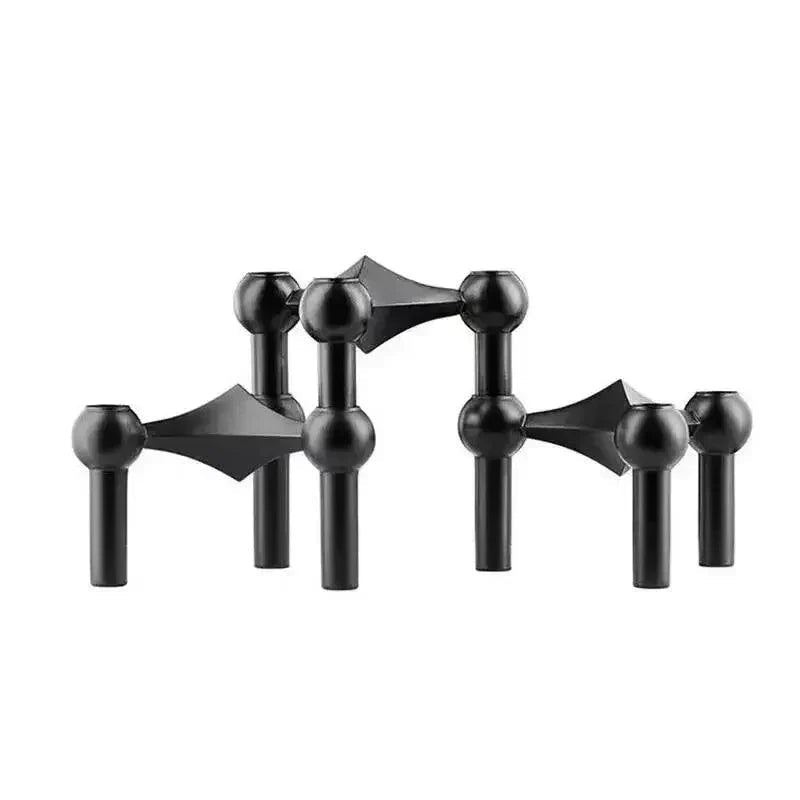 Bougeoir Moderne en Métal Moléculaire pour Décoration Intérieure 10