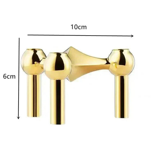Bougeoir Moderne en Métal Moléculaire pour Décoration Intérieure 6