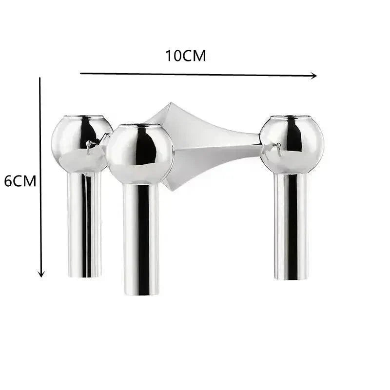 Bougeoir Moderne en Métal Moléculaire pour Décoration Intérieure 7