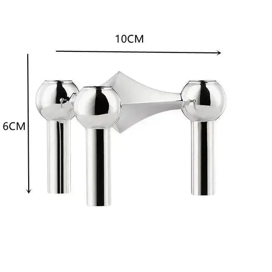 Bougeoir Moderne en Métal Moléculaire pour Décoration Intérieure 7