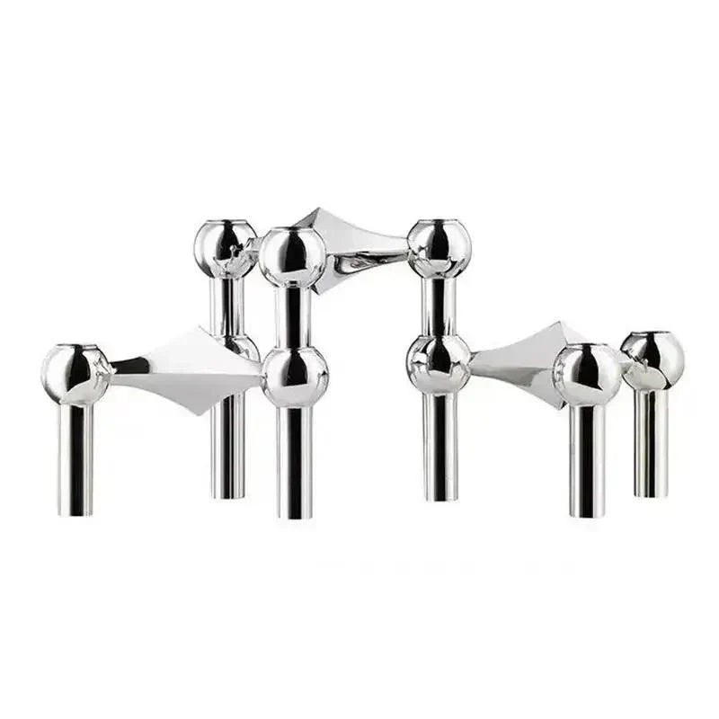 Bougeoir Moderne en Métal Moléculaire pour Décoration Intérieure 9