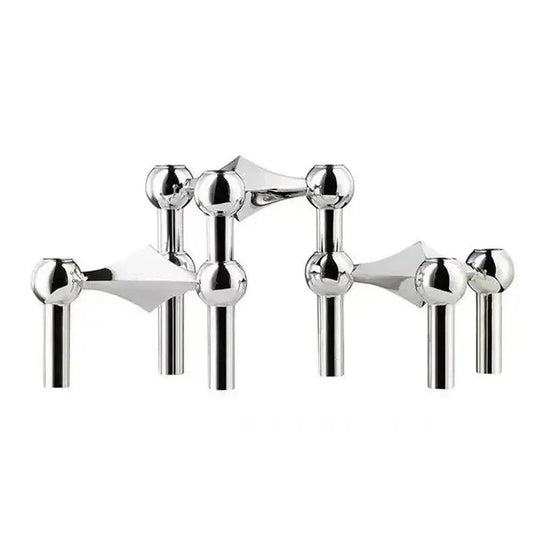 Bougeoir Moderne en Métal Moléculaire pour Décoration Intérieure 9