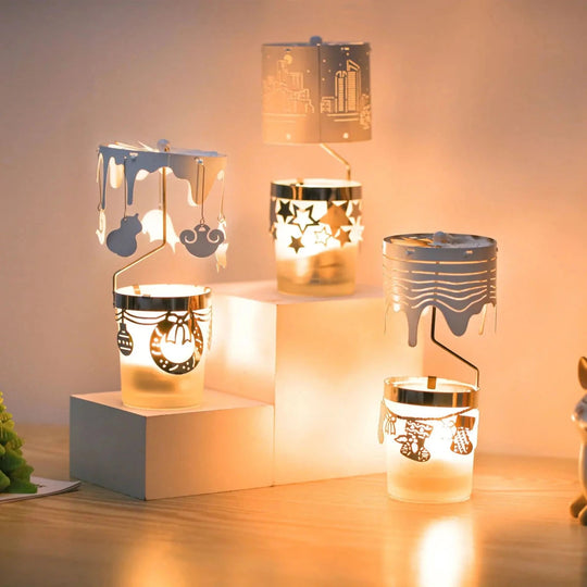 Bougeoir en Métal Élégant pour Décoration Romantique 1