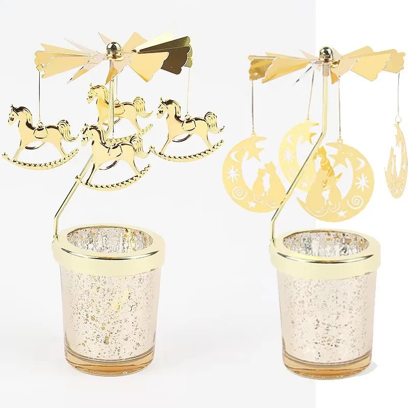 Bougeoir en Métal Élégant pour Décoration Romantique 4