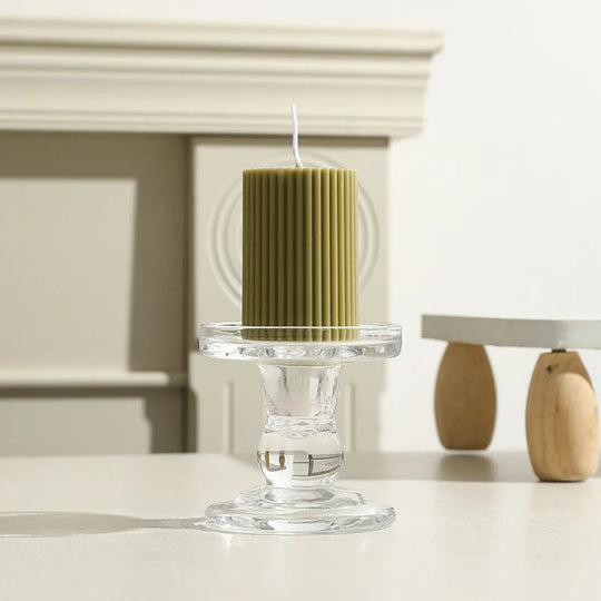 Bougie Parfumée Cylindrique au Motif Engrenage Moderne 5