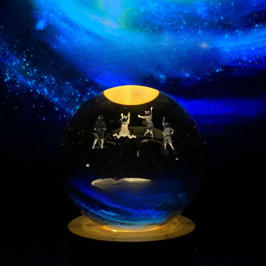 Boule de Cristal Lumineuse en Forme de Lune 23