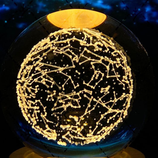 Boule de Cristal Lumineuse en Forme de Lune 24