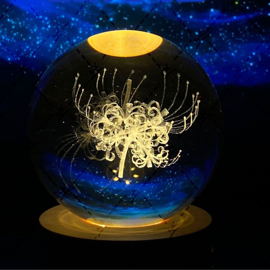 Boule de Cristal Lumineuse en Forme de Lune 25