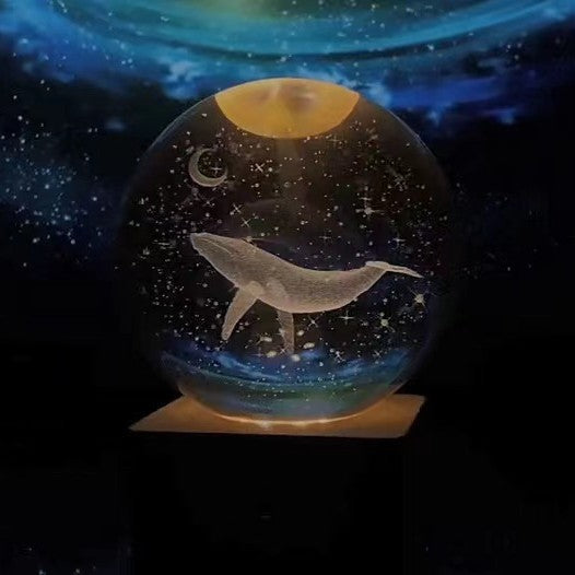 Boule de Cristal Lumineuse en Forme de Lune 29