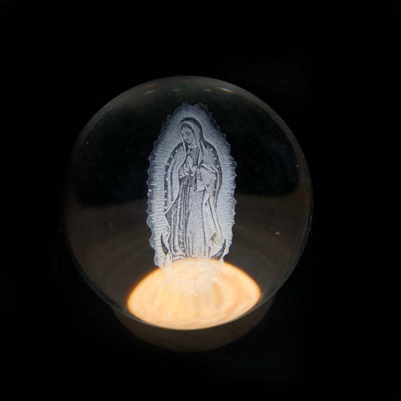 Boule de Cristal Lumineuse en Forme de Lune 44