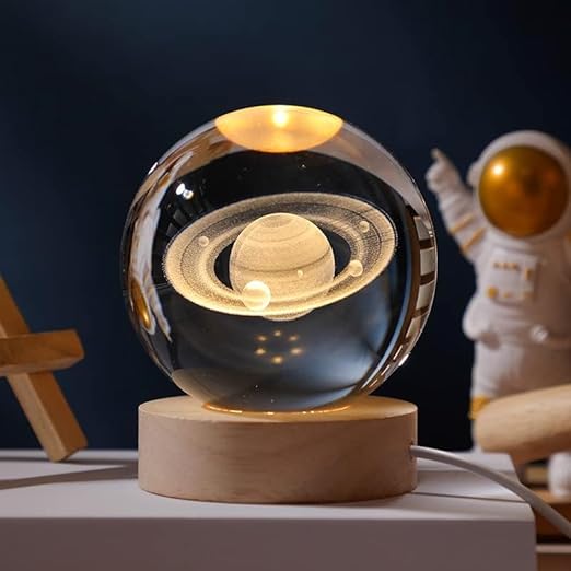 Boule de cristal 3D lumineuse pour décoration 4