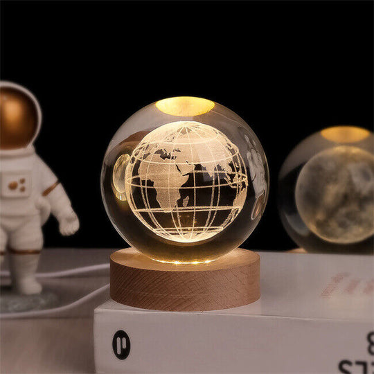 Boule de cristal 3D lumineuse pour décoration 5