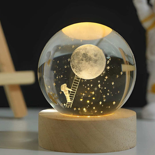 Boule de cristal 3D lumineuse pour décoration 8
