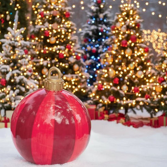 Boules de Noël Gonflables pour Décoration Intérieure et Extérieure 2